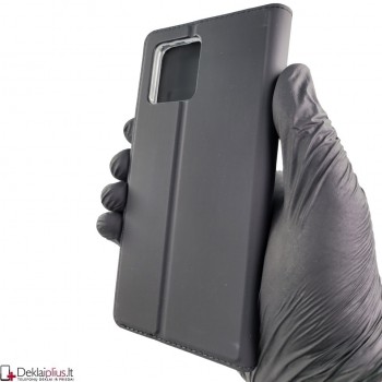 Dux Ducis Skin Pro dirbtinės odos dėklas - juodas (Motorola Moto G72)